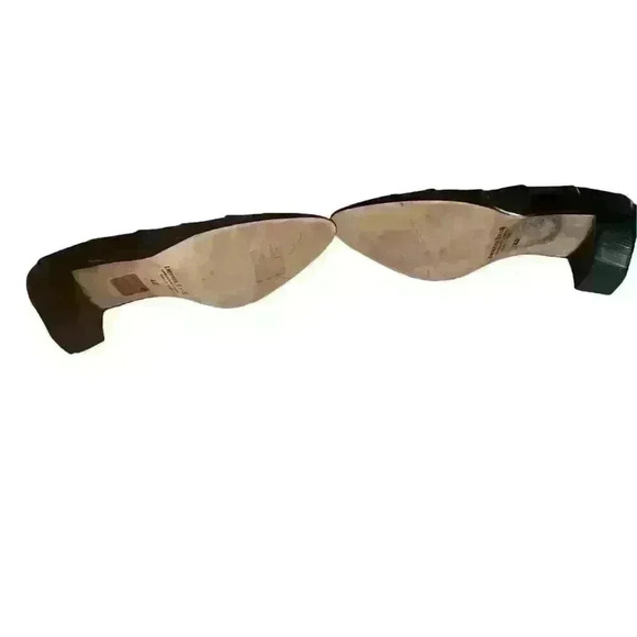 Lorenzo Banfi Made In Italy size 40 burgundy Office Siren Secretary Pointy Block - Picture 3 of 4